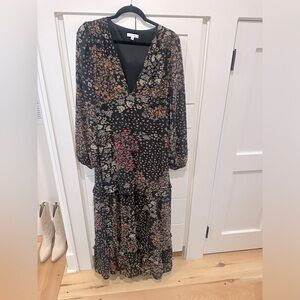 Baltic Born black floral maxi, Size M, Only worn once.